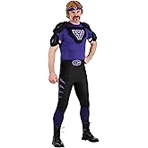 Adult Dodgeball Purple Cobras Men's Halloween Costume, Officially Licensed Men's Uniform for Halloween & Cosplay