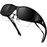 KANASTAL Fit Over Polarized Sports Sunglasses for Men Women Sun Glasses Running Cycling Fishing Driving TR90 Frame