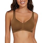 WOWENY Seamless Wirefree Bras for Women No Underwire Padded Push Up Bra Comfortable Soft Bralettes with Support Everyday Bra
