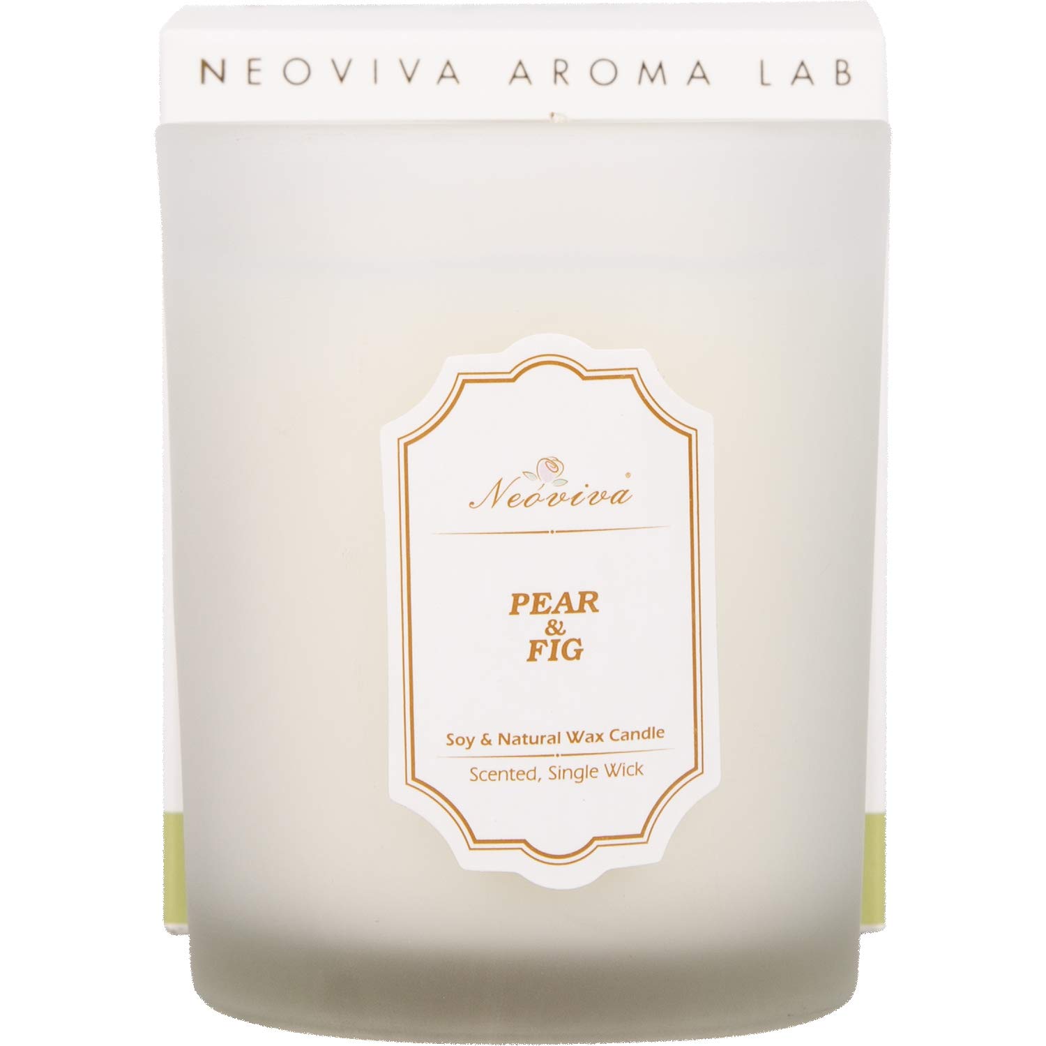 Pear Fig White プレゼント B077gfg1t2 Neovivaアロマキャンドル インテリア White ソイキャンドル アロマ キャンドル 本物保証 Www Brti Co Zw