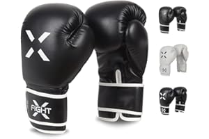 FightX Boxing Gloves for Men & Women, Guantes de Boxeo, MMA Kickboxing, Heavy Bag, Muay Thai Boxing Gloves, Heavy Punching Bag Fighting Gloves, 8 oz to 16 oz