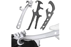 TUOSHUNGE 3 PCS Bucket Opener Tool 5 Gallon, Aluminum Paint Bucket Lid Opener Wrench, Bung Wrench for Opening 55 Gallon Drum, Durable Lid Pail Remover Tool for Home Industrial