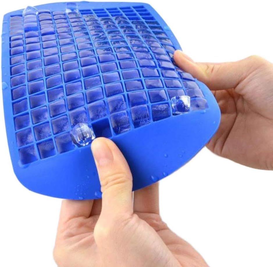 Mini Ice Cube Trays, Harpily 160 Small Cube Silicone Molds Mini Cubes Will Chill Your Drink Faster