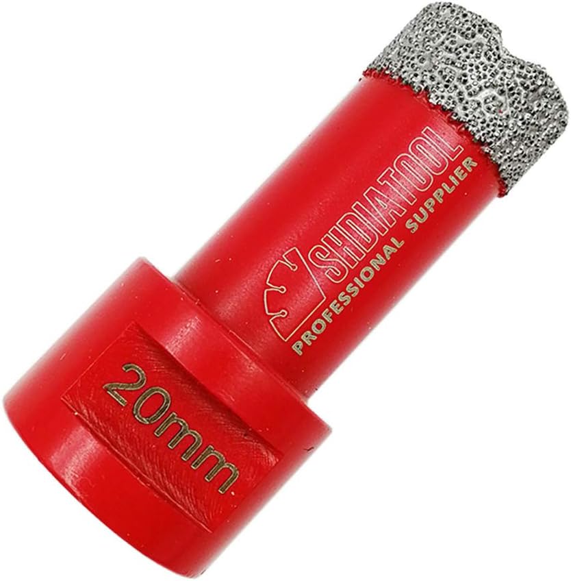 SHDIATOOL Dry Diamond Drill Core Bit Diameter 20mm Vacuum Brazed Drilling Porcelain Tile Granite