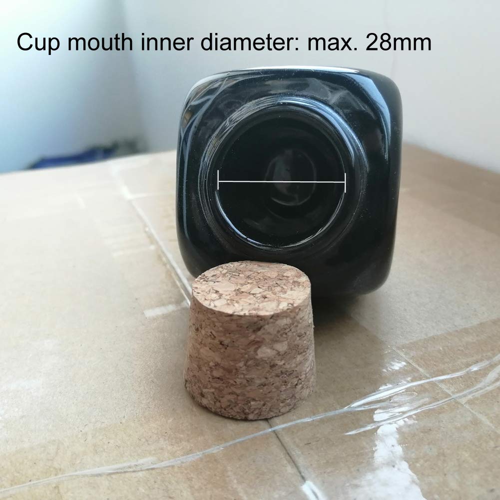 1 Piece Porcelain Material Dappen Dish with Soft Wooden Cap Nail Art Acrylic Powder Nail Art Tools Porcelain Cup Porcelain Dappen Cup Nail Art Acrylic Liquid Powder Dappen Dish, Cube Style, Black: Beauty