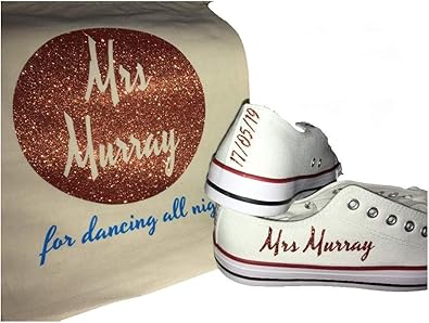 personalised wedding trainers