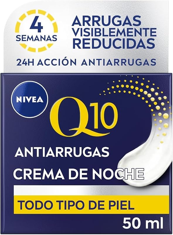 Q10 Crema de noche regeneradora antiarrugas, 50 ml