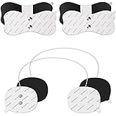 Comfytemp Official TENS Unit Replacement Pads for K6114/K6122, 4 Pack Wireless TENS Pads, 5.2" x 2.4"and 3.5" x 2.8" Reusable