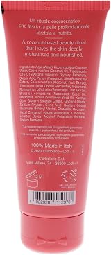 L'Erbolario Coconut Smoothing Body Cream for Women 3.3 oz Nourishing Moisturizer view 2
