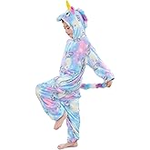 Kids Unicorn Onesie Animal Pajamas Cosplay Halloween Costume