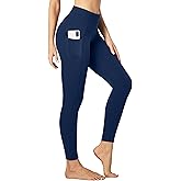 Heathyoga Leggings with Pockets for Women Tummy Control High Waisted Yoga Pants Women Compression Workout Leggings