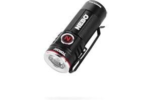 NEBO Torchy Rechargeable Pocket Flashlight | 1,000 Lumens, 5 Light Modes, Magnetic Base & Steel Clip, Water Resistant, LED Mini Flashlight for EDC & Camping, Includes Charging Cable