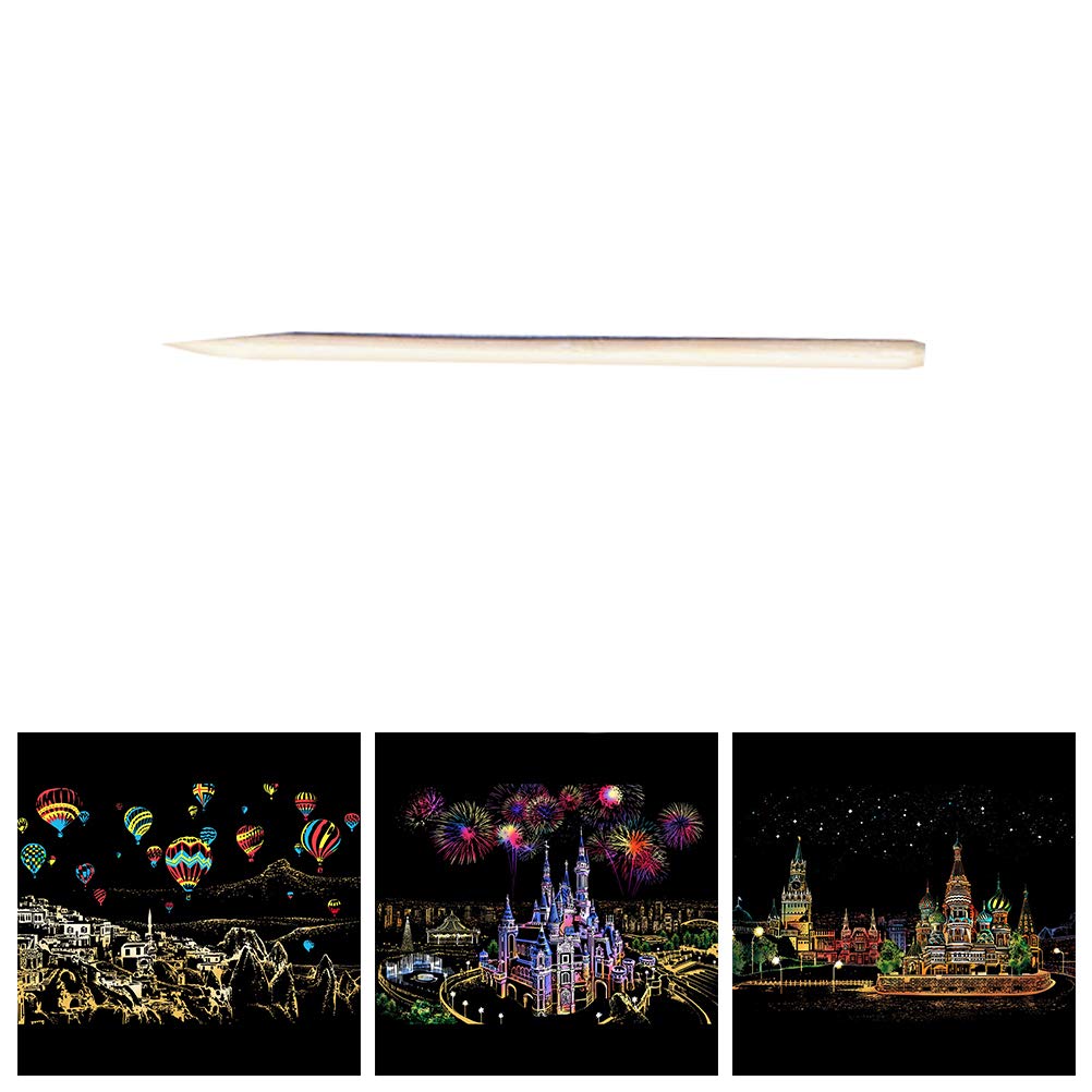 Art Painting Creative Night View Scratch Painting Paper Painting