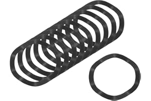 uxcell Wave Spring Washer, 30Pcs 1.97"x1.57"x0.02" (ODxIDxT) - Iron Curved Washer for Screw Bolt, Wave Washers Gaskets for Ma