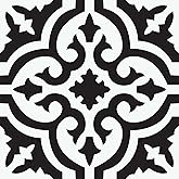 FloorPops Black Parma Peel &amp; Stick Floor Tiles, FP3828