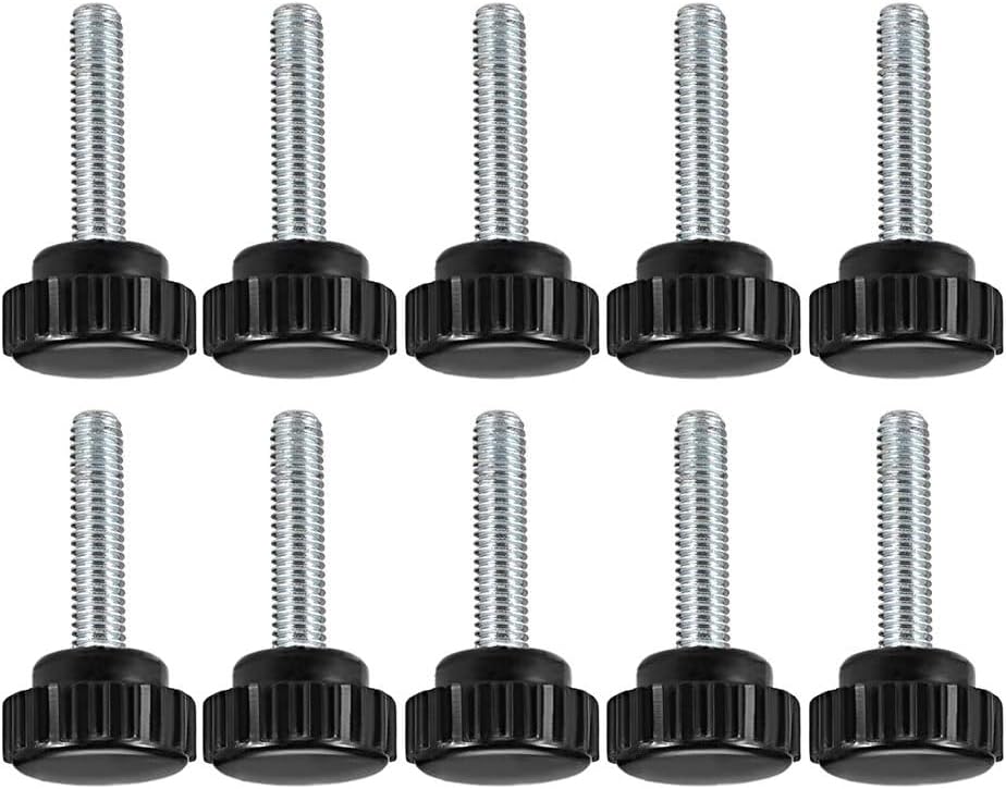 MACHSWON Knurled Clamping Knobs Saw Drill Press Lathe and Routing Jigs Packaging Machinery Printing Equipment Hand Clamping Handle Bolt Hand Knob Screw Replacement Parts M6 x 30mm 10pcs