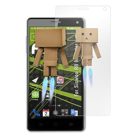 atFolix Displayfolie für Siswoo R8 Monster Spiegelfolie, Spiegeleffekt FX Schutzfolie