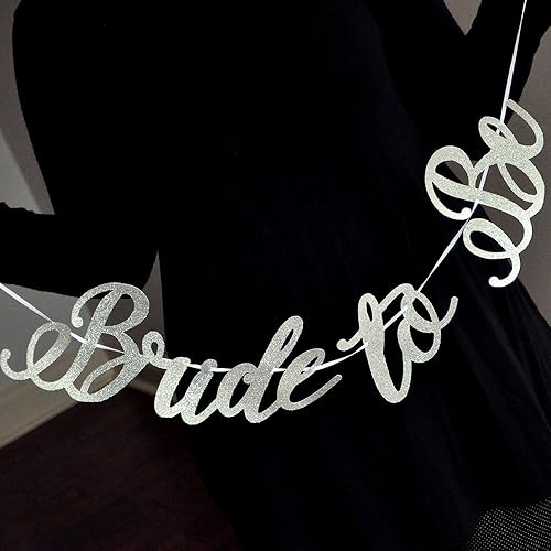 Amazon Com Silver Bride To Be Banner Silver Bridal Shower