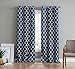 HLC.ME Lattice Print Thermal Insulated Room Darkening Blackout Window Curtain Panels for Living Room - Set of 2-37