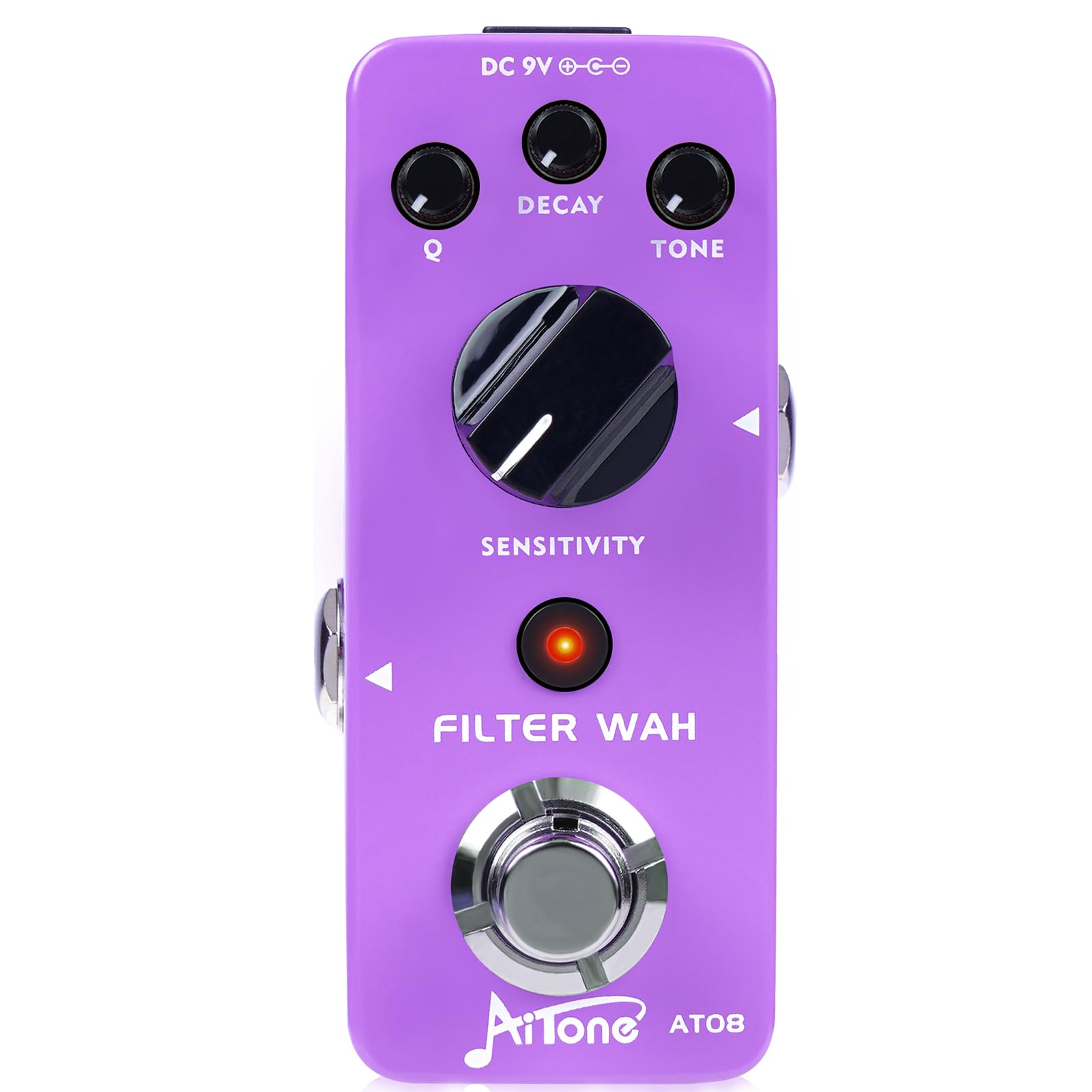 Photo 1 of AITONE Wah Pedal Dynamic Auto Wah Guitar Effect Pedals Envelope Filter True Bypass for Electric Guitar and Bass (AT-08)