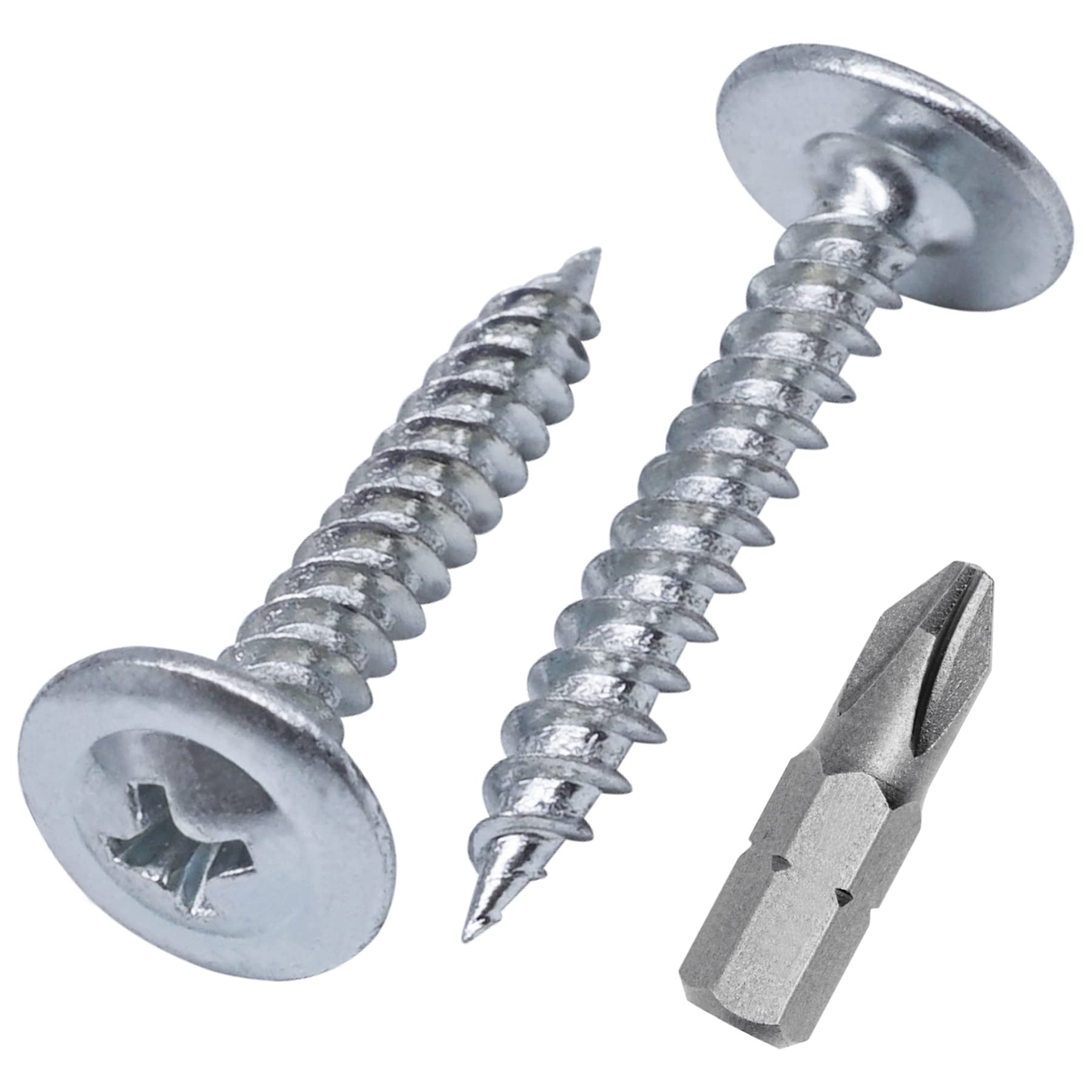 (Pack of 800 pcs) Zinc Plated Steel 4.2 x 25 mm Wood Screws, Metal Screws, Phillips Modified Truss Head, Self Tapping (800, 4.2 x 25 mm)
