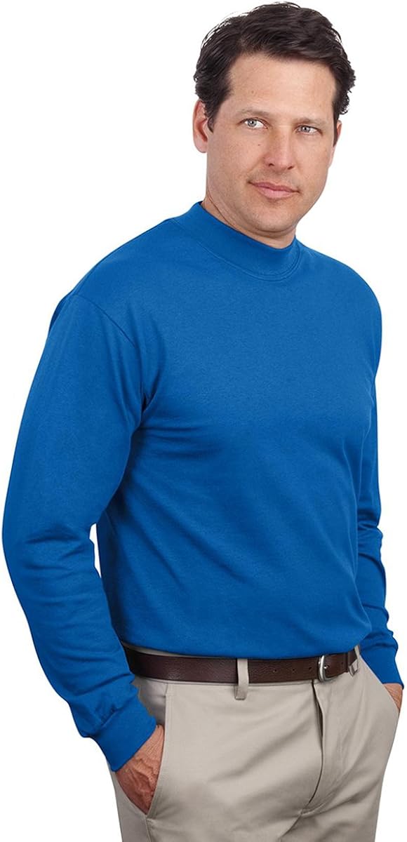 Port & Company Mock Turtleneck - PC61M at  Men’s Clothing store: Pullover Sweaters