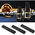 Alto Saxophone Reeds,Plastic Reeds For Alto Sax,3pcs Plastic Alto Saxophone Mouthpiece Reeds Strength 2.5 Repair Reed Accessory Black For Alto Sax Reed Synthetic