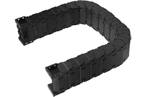 TIKATARER Cable Chain, Multiple Sizes 25x25mm–25x125mm, Nylon 66 Cable Drag Chain Drag Chain with Removable Assembly,Towline 