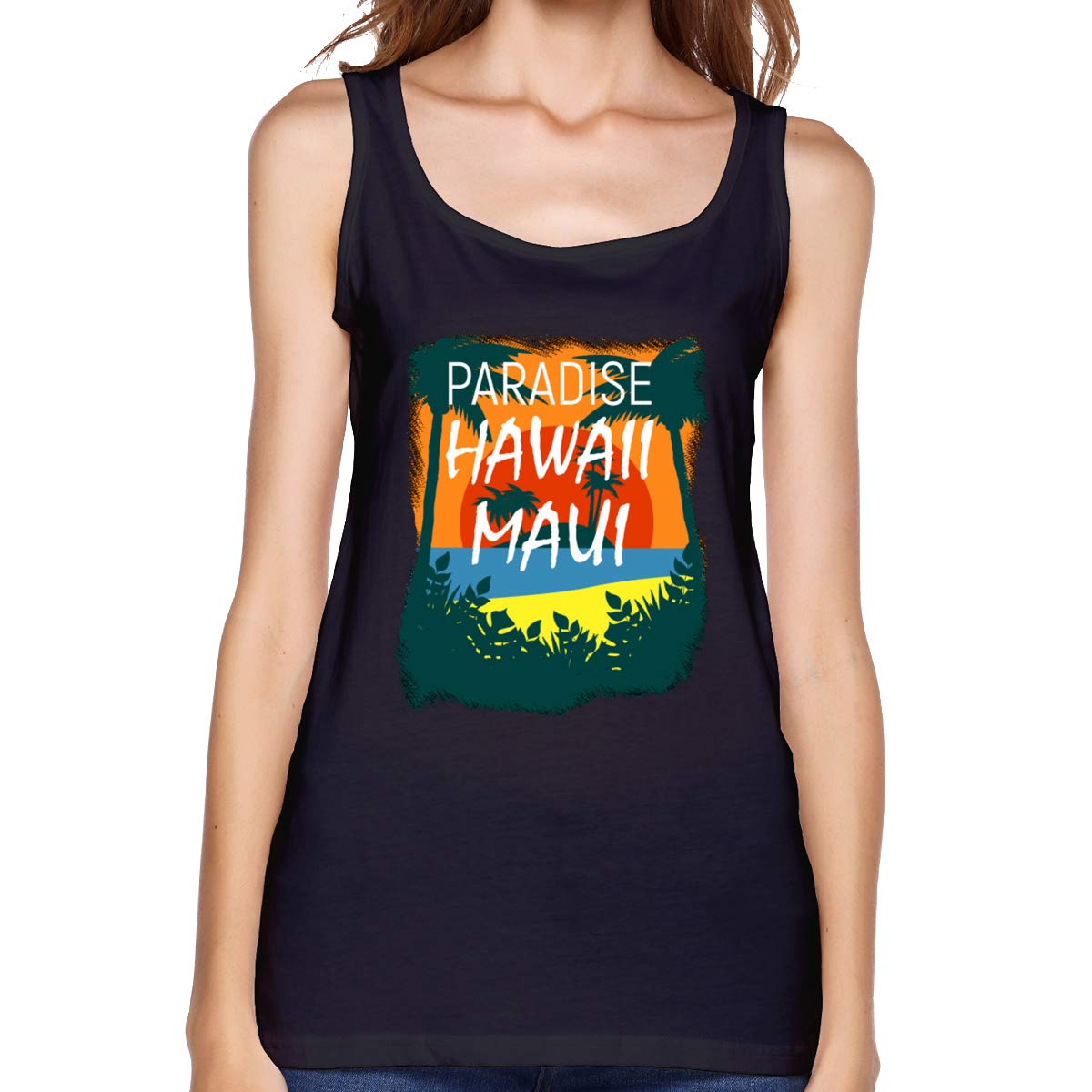 Hawaii Maui Paradise Retro S Basic Tank Tops Shirts Zelite