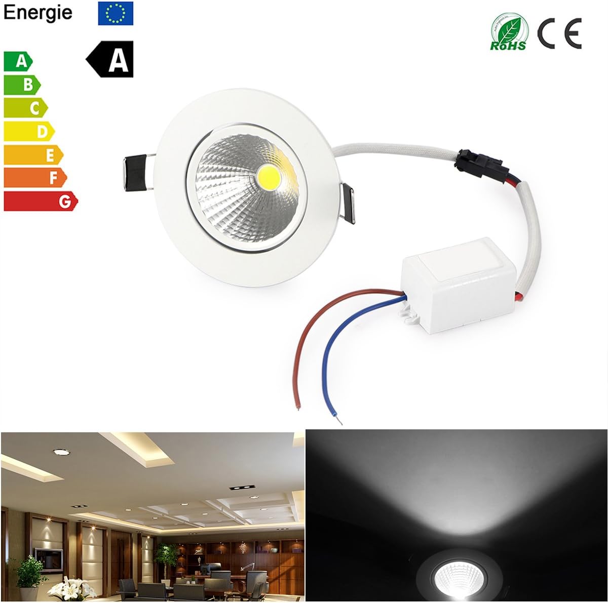 Led Ceiling Light Ourleeme Cob Ceiling Pendant Lights No Shadow