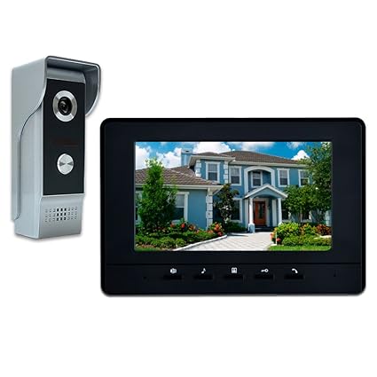 AMOCAM Wired Video Doorbell Phone 7u0026quot; Video