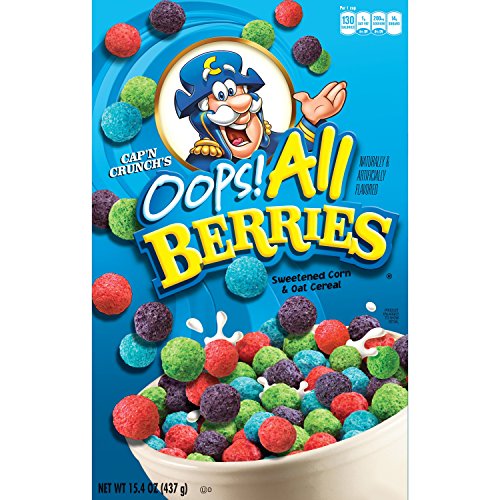 Cap n crunch s oops all berries breakfast cereal, 15.4 …