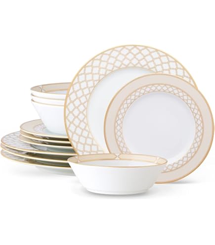 Noritake - ノリタケ　バッキンガムゴールド 10セット Amazon.com: Noritake Buckingham Dinnerware Set of 10, Gold