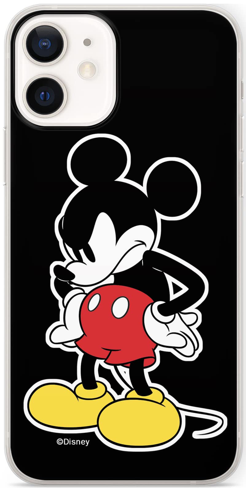 ERT GROUP mobile phone case for Apple Iphone 12 Mini original and officially Licensed Disney pattern Mickey 011 optimally adapted to the shape of the mobile phone, case made of TPU