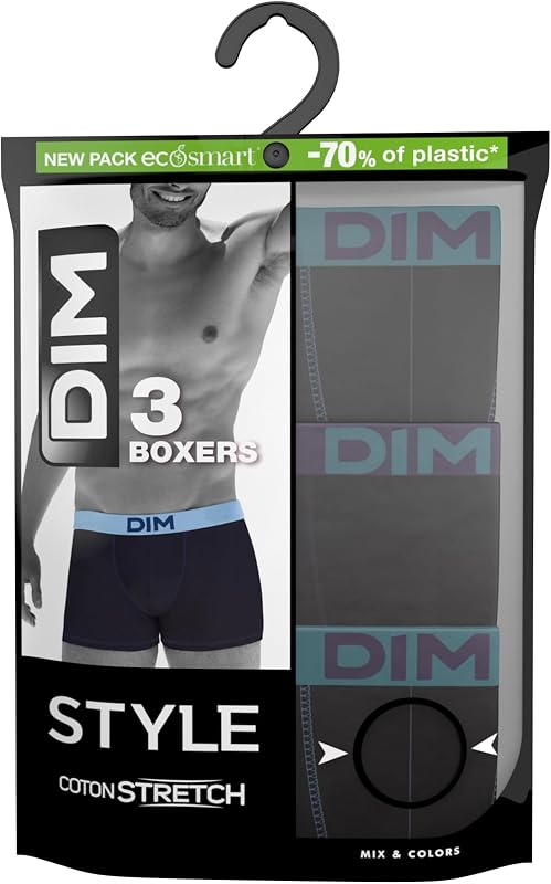 Pack De Bóxers De Algodón Con Cintura Colorida Mix And Colors Hombre x3