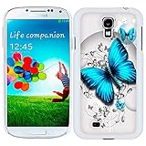Samsung Galaxy S4 Blue Butterfly Firm Case