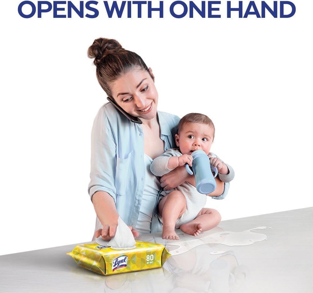 Lysol Handi-Pack Disinfecting Wipes, 320ct (4X80ct), Country Scent, Cleaning Wipes, Antibacterial Wipes, Sanitizing Wipes, Cleaning Supplies: Health & Personal Care