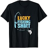 This is My Lucky Fishing Fisherman's Favorite Artwork T-Shirt