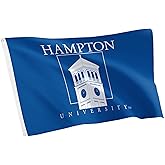 Desert Cactus Hampton University HU Flag - 3 x 5 Feet Pirates Banner, Indoor/Outdoor Durable Fabric, 100% Polyester Design (Style 3)