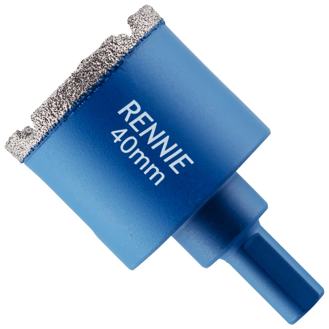 40mm Diamond Hole Saw Drill Bit With Tri Shank For Porcelain Tiles Ceramic Slate Stone Granite Marble Glass. Diamond Core Holesaw/Hole Cutter โ image 1