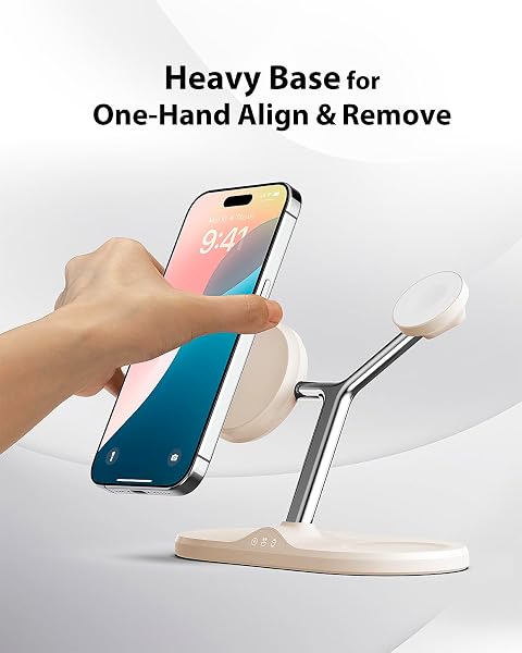 3-IN-1 WIRELESS CHARGING STATION FOR APPLE DEVICES – FAST CHARGING STATION FOR IPHONE AND WATCH, STABLE CHARGER STAND FOR IPHONE 12-15 & IPHONE 16 & IWATCH & AIRPODS
