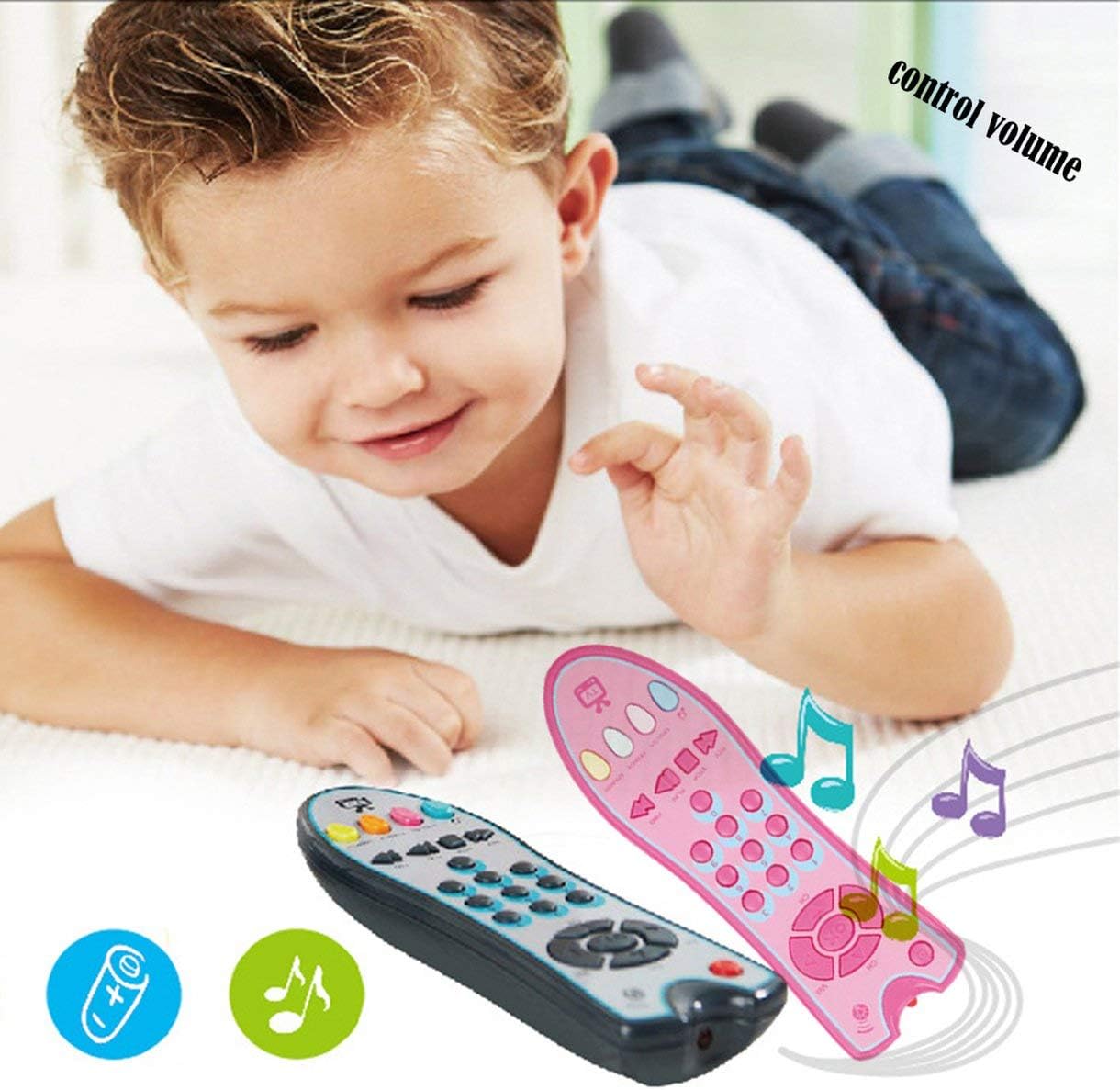 Bebe Telecommande Jouet Apprentissage Lumieres A Distance Pour Bebe Click Count Jouets A Distance Pour Garcon Fille Bebe Infantile Tout Petit Jouet Couleur Gris Jouets D Eveil Et 1er Age Jeux Et Jouets