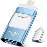 MFi Certified Flash Drive for iPhone 256GB Photo Stick Thumb Drives Memory Stick,High Speed for Photos Videos Transfer & Back