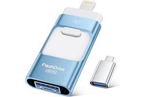 MFi Certified Flash Drive for iPhone 256GB Photo Stick Thumb Drives Memory Stick,High Speed for Photos Videos Transfer & Back