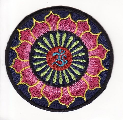Om Mantra Nepal Symbol Embroidered Iron on Patch L4