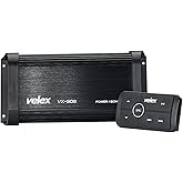 VELEX Water Resistant Bluetooth Marine 4 Channel Class A/B Amplifier Media Stereo on Boats UTV ATV Golf Carts and Cars