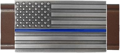 thin blue line belt buckle