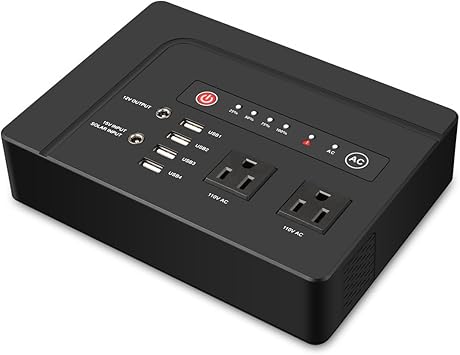 Amazon ポータブル電源 400mah 0ｗ モバイルバッテリー 4usbポート Ac出力 Dc出力 純正弦波 家庭用蓄電池 Mixmart 大容量 急速充電 予備電源 防災グッズ リチウムイオン電池 バックアップ 旅行 キャンプ 地震 車中泊 停電 パソコン スマホ タブレット対応 Diy