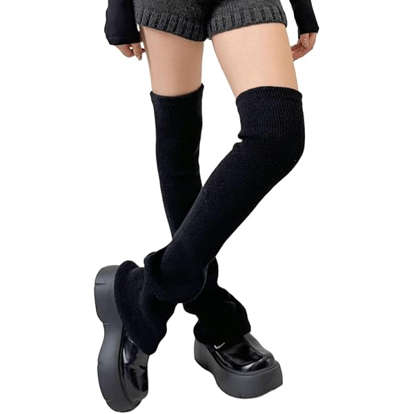 GRABAGECAN Punk Elastic Cuffs Leg PU Leather Leg Warmers