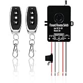 Gmefu Wireless Remote Forward Reverse Switch,Waterproof,DC 12V to 72V 30A | Linear Actuator Controller/Switch for Linear Actuator,Winches,Shutter Doors,168 FT Signal Distance,Remote and Manual Control